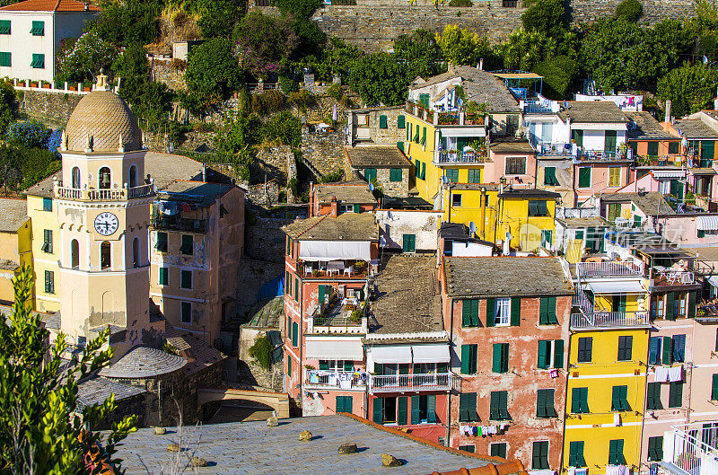 意大利Vernazza, Cinque Terre教堂建筑细节